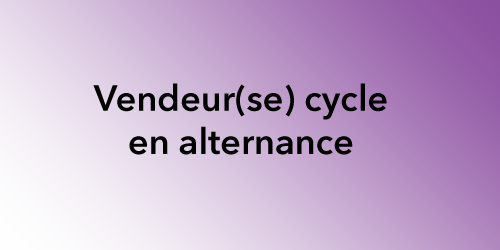VENDEUR(SE) CYCLE EN ALTERNANCE